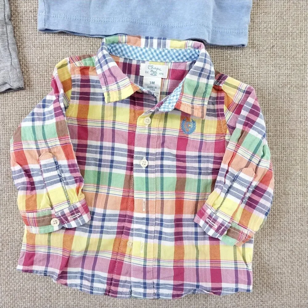Baby Infant Boy Clothing Bundle Bodysuit Variety Of Colors 17 Pieces 3-6 Mo. #7